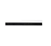 WOLFPACK LINEA PROFESIONAL - Burlete Puerta Metal Blanco Con Cepillo 1 Metro