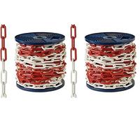 WOLFPACK LINEA PROFESIONAL - Cadena Plastico Bicolor 6 mm. Rollo 25 metros (Paquete de 2)