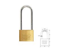 WOLFPACK LINEA PROFESIONAL - Candado Laton Arco Largo Llaves Iguales 30 mm. Nº1