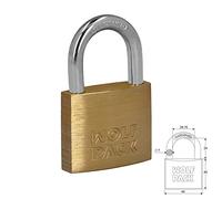 WOLFPACK LINEA PROFESIONAL - Candado Laton Arco Normal 50 mm.