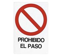 WOLFPACK LINEA PROFESIONAL - Cartel Prohibido El Paso 30x21 cm.