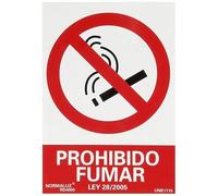 WOLFPACK LINEA PROFESIONAL - Cartel Prohibido Fumar 30x21 cm.
