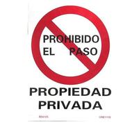 WOLFPACK LINEA PROFESIONAL - Cartel Propiedad Privada 41x30 cm.