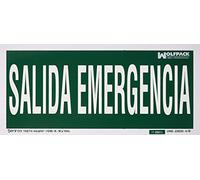 WOLFPACK LINEA PROFESIONAL - Cartel Salida De Emergencia 15x30 cm.