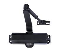 WOLFPACK LINEA PROFESIONAL Cierra Puertas Con Retenedor Fuerza 3. Color Negro (Puertas 80/100 cm.)