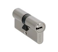 WOLFPACK LINEA PROFESIONAL Cilindro Seguridad 30x30 mm. Leva Larga Niquelado Con 5 llaves
