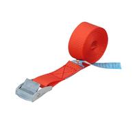 WOLFPACK LINEA PROFESIONAL Cinta De Amarre con Trinquete 2,5 Metros x 25 mm. Trinquete Metalico Automatico, Cincha, Eslinga Mercancia, Correa Sujeción