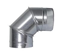 WOLFPACK LINEA PROFESIONAL Codo Estufa Galvanizado de 250 mm. 90° (0,8 mm.)