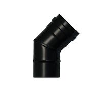 Wolfpack linea profesional - codo estufa pellet vitrificado Ø80 mm 45