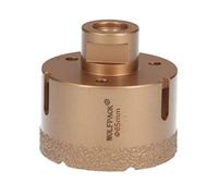 Corona Diamante Para Amoladora Ø 65 mm. Conexión Rosca M14. Corte Seco