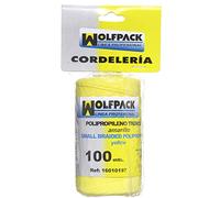 WOLFPACK LINEA PROFESIONAL - Cuerda Trencilla Polipropileno Amarillo (Bobina 100 Metros)