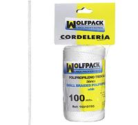 WOLFPACK LINEA PROFESIONAL - Cuerda Trencilla Polipropileno Blanco (Bobina 100 Metros)