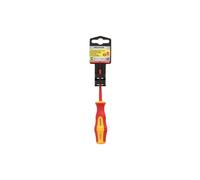 WOLFPACK LINEA PROFESIONAL Destornillador Plano Aislado Certificado VDE 1.000 V. 0.4 Ø 2.5 x 75 mm