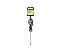 WOLFPACK LINEA PROFESIONAL Destornillador Plano Vaciado Acero S2 Mango TPR Bimaterial 0.5 Ø 3,0 x 75 mm