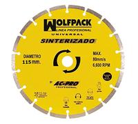 WOLFPACK LINEA PROFESIONAL - Disco Diamante 115 mm. General Obra Segmentado Sinterizado