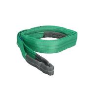 Wolfpack Linea Profesional Eslinga Plana Doble Banda 2.000 Kg. Factor Seguridad 7:1, Longitud: 2 Metros Ancho 6 cm. 100% Poliester. Color Verde