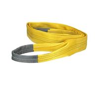 WOLFPACK LINEA PROFESIONAL Eslinga Plana Doble Banda 3.000 Kg. Factor Seguridad 7:1, Longitud: 4 Metros Ancho 9 cm. 100% Poliester. Color Amarilla