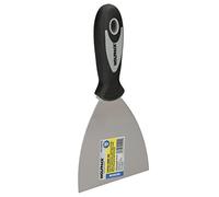 WOLFPACK LINEA PROFESIONAL Espatula Mango Gummy Grip Hoja 100 mm. Espatula Yeso, Espatula Pintor, Espatula Masillas, Espatula Pladur, etc.