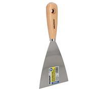 WOLFPACK LINEA PROFESIONAL Espatula Mango Madera Hoja Acero 100 mm. Espatula Yeso, Espatula Pintor, Espatula Masillas, Espatula Pladur, etc.