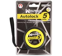 WOLFPACK LINEA PROFESIONAL - Flexometro Sistema Autolock Con Freno Automatico Longitud 5 Metros Ancho Cinta 25 mm. Magnetico. Cinta Metrica Freno Automatico