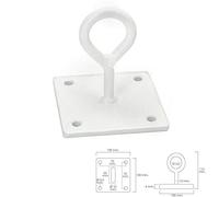 WOLFPACK LINEA PROFESIONAL - Gancho Con Pletina Multiuso Cerrado Blanco