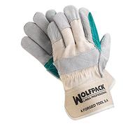 WOLFPACK LINEA PROFESIONAL Guantes Americano Serraje Palma Reforzada