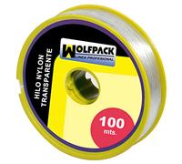 WOLFPACK LINEA PROFESIONAL - Hilo Nylon Transparente 0.5 mm. Rollo 100 m.