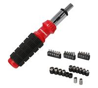 WOLFPACK LINEA PROFESIONAL Juego Destornillador Carraca con 29 piezas. (12 vasos y 16 Puntas)