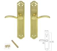 Wolfpack linea profesional juego manivelas para puertas, zamack latona