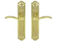 WOLFPACK LINEA PROFESIONAL Juego Manivelas Para Puertas, Zamack Latonado Oryx Irene