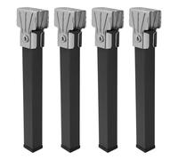 WOLFPACK LINEA PROFESIONAL Juego Patas Somier Cuadradas (4 Unidades) Tubo 30x30 mm. Para Somier de 40x30 mm. Altura 25 cm.