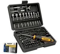 Wolfpack linea profesional juego puntas con destornillador 1/4' 122 pz