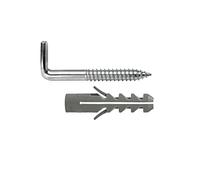 WOLFPACK LINEA PROFESIONAL Kit Sanitario Alcayata Con Taco Expansión Ø 14 x 70 mm. Fijación Calentadores/Termos De Agua