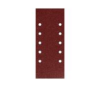 WOLFPACK LINEA PROFESIONAL Lija Recambio Con Velcro 115x280 mm. con Agujeros Grano 120 (10 Piezas)