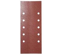 WOLFPACK LINEA PROFESIONAL - Lija Recambio Con Velcro 115x280 mm. con Agujeros Grano 40 (10 Piezas)