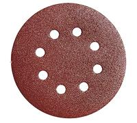 WOLFPACK LINEA PROFESIONAL Lija recambio velcro disco Ø 125 mm. con agujeros grano 240 (10 Piezas)