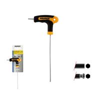 WOLFPACK LINEA PROFESIONAL - Llave Allen Con Bola Mango Bimaterial "Soft Touch" Forma T 2,0 mm. Acero Cromo Vanadio, Destornillador allen, llave hexagonal