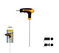 WOLFPACK LINEA PROFESIONAL - Llave Allen Con Bola Mango Bimaterial "Soft Touch" Forma T 2,5 mm. Acero Cromo Vanadio, Destornillador allen, llave hexagonal