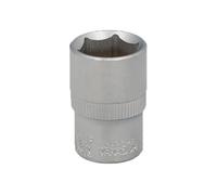 WOLFPACK LINEA PROFESIONAL Llave Vaso 1/2" Hexagonal 18 mm. Perfil de 6 caras. Acero Cromo Vanadio, Aristas Redondas