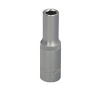WOLFPACK LINEA PROFESIONAL Llave Vaso 1/2" Hexagonal Larga 10 mm. Perfil de 6 caras. Acero Cromo Vanadio, Aristas Redondas