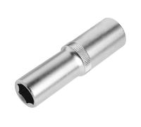 WOLFPACK LINEA PROFESIONAL Llave Vaso 1/2" Hexagonal Larga 30 mm. Perfil de 6 caras. Acero Cromo Vanadio, Aristas Redondas