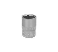 WOLFPACK LINEA PROFESIONAL Llave Vaso 1/4" Hexagonal 13 mm. Perfil de 6 caras. Acero Cromo Vanadio, Aristas Redondas
