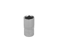 WOLFPACK LINEA PROFESIONAL Llave Vaso 1/4" Hexagonal 7 mm. Perfil de 6 caras. Acero Cromo Vanadio, Aristas Redondas