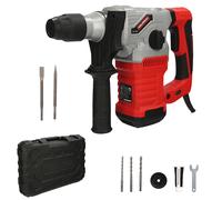 Wolfpack Martillo demoledor perforador SDS-Plus Profesional 1500W 6J 4.000 IPM accesorios y maletín
