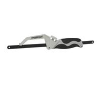 WOLFPACK LINEA PROFESIONAL Mini Sierra Empuñadura Aluminio Con Hoja 300 mm. Ajustable, Hoja Corte HSS, Serrucho, Segueta, Segueta, Mini Arco Sierra