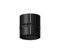 WOLFPACK LINEA PROFESIONAL Modulo Anticondensados Estufa Vitrificado Negro Ø 150 mm. Condensador Chimenea, Anticondensados Chimenea, Anticondensacion Tubos