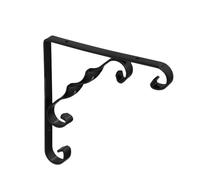 WOLFPACK LINEA PROFESIONAL Palomilla Ornamental Reforzada Color Negro 200x200 cm. Palomilla Estante, Soporte Estanteria Escuadra Leja