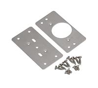 WOLFPACK LINEA PROFESIONAL - Placas de Reparacion Bisagras Cazoleta 4,7x9 cm. 2 piezas. Placa Repara Puertas, Placa Reparación Bisagras Mueble