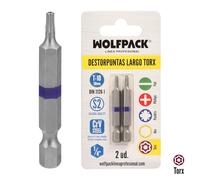 Wolfpack linea profesional puntas largas destornillador torx t10 (2 pi