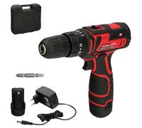 Taladro Atornillador 12 V. Con 2 Velocidades y Percutor. Bateria 1.300 mAh. Par Apriete 35 Nm.